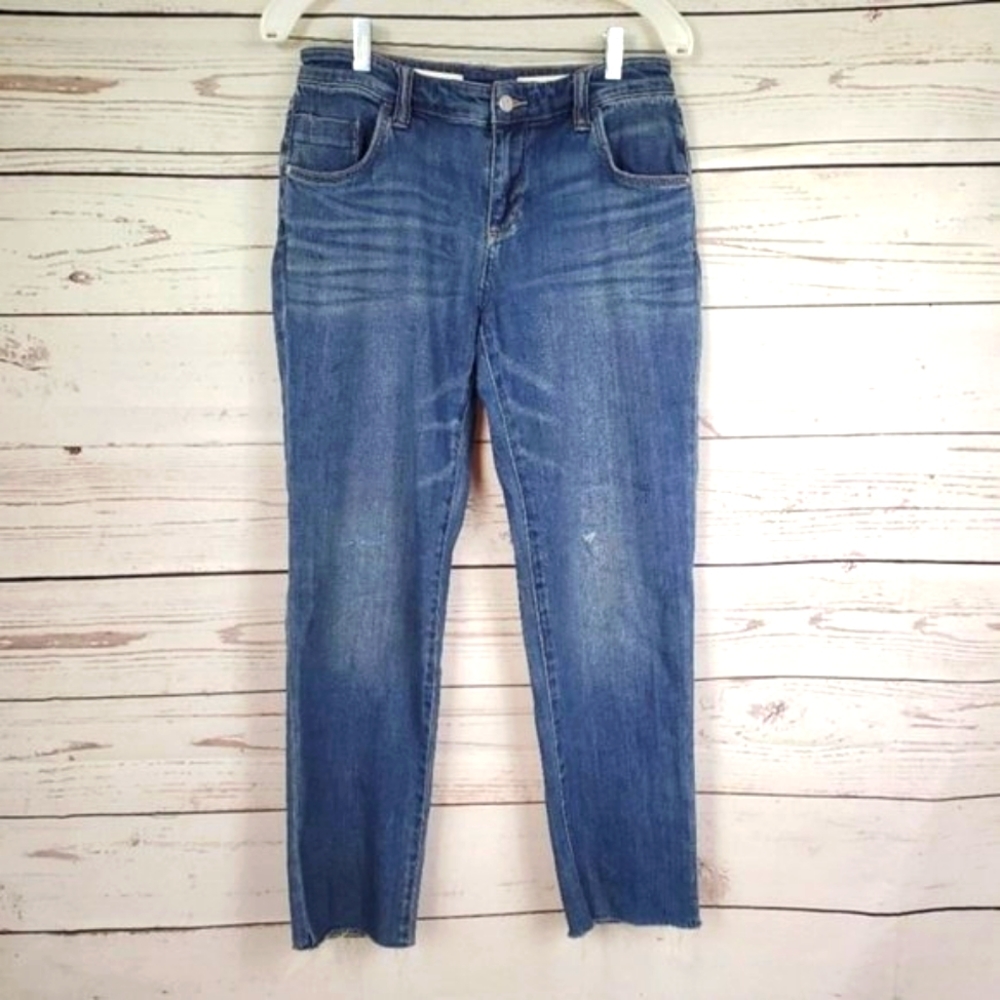 ANTHRO PILCRO AND THE LETTERPRESS raw hem jeans